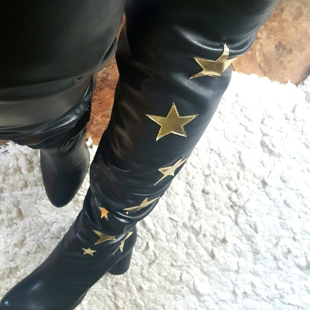 Leather Over The Knee Boots